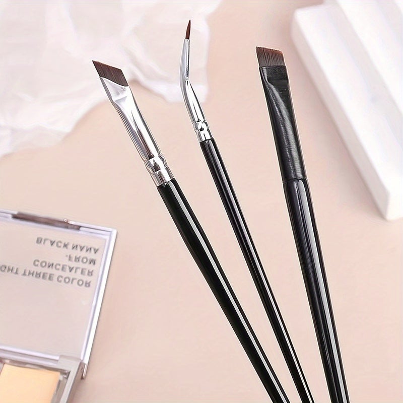 8-Piece Makeup Brush Set Sickle Eyeliner Angled Blade Detail Brush Eye Shadow Brush Set Ready For Sale - Image 4